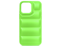 Чехол DF для APPLE iPhone 14 Pro Silicone дутый Lime iJacket-03