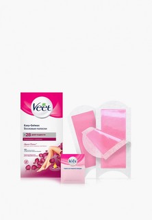 Полоски для депиляции Veet восковые, с ароматом бархатной розы