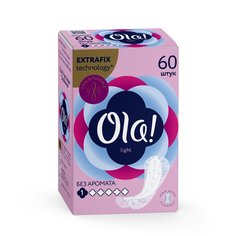 Прокладки женские Ola, Light, ежедневные, 60 шт, стринг-мультиформ Ola!