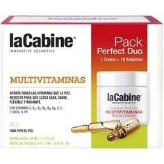 Набор средств для лица LA CABINE Дуэт Сыворотка в ампулах с 11 витаминами + Крем MULTIVITAMINS
