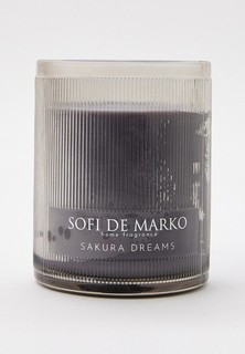 Свеча ароматическая Sofi De Marko Sakura Dreams, 11x11x13 см, 500 г
