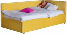 Односпальная кровать-тахта Colibri 800 желтая с подъемным механизмом Bravo