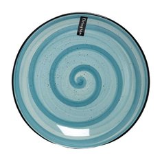 Тарелка десертная, керамика, 19 см, круглая, Аэрография, Elrington, 139-27065, мятный бриз
