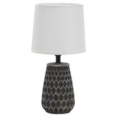 Настольные лампы декоративные лампа настольная RIVOLI Bertha E14 40Вт керамика ткань черная