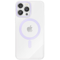 Чехол-накладка VLP Line case MagSafe для iPhone 14 Pro, поликарбонат, фиолетовый