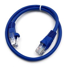 Кабель патч-корд U/UTP 5e кат. 1.5м Buro UTP-5E-1,5M-BL литой (molded), 4 пары, 26AWG, CCA, синий