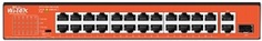 Коммутатор неуправляемый Wi-Tek WI-PS526GH 24 PoE порта 100Base-TX+1000Base-T+Combo, PoE IEEE 802.3at/af до 30Вт на порт, Watchdog, БП 200Вт