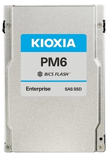 Накопитель SSD 2.5 Toshiba (KIOXIA) KPM61VUG1T60 PM6-V 1.6TB SAS 24Gb/s TLC 4150/2700MB/s IOPS 595K/265K MTBF 2.5M 3 DWPD