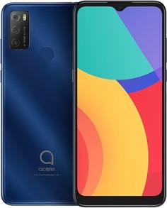 Смартфон Alcatel 1S 6025H blue, 6.52", 720x1600, 3Gb/32Gb, 2 Sim, 3G, 4G, GSM900/1800, 13Mpix, Android 11, FM, microSD max512Gb