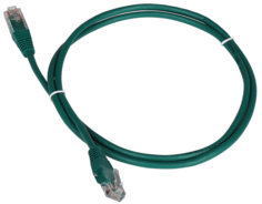 Кабель патч-корд U/UTP 5e кат. 3м. TWT TWT-45-45-3.0-GN RJ45 - RJ45, 4 пары, зеленый