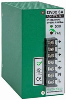 Блок питания NSGate AD1100-24F выход 100W, 24V 4A, на DIN-рейку, стену