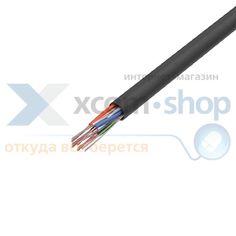 Кабель витая пара U/UTP 5e кат. 4 пары PROconnect 01-0054 24AWG(0.48 мм), медь, одножильный (solid), внешний, PE, чёрный, уп/305м