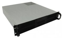 Корпус серверный 2U Procase RE204-D4H2-FM-55 4x5.25+2HDD,черный,без блока питания,4*80x25,глубина 550мм,mATX 9.6"x9.6"