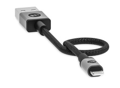 Кабель Mophie 409903218 USB-A to lightning, 9см, черный