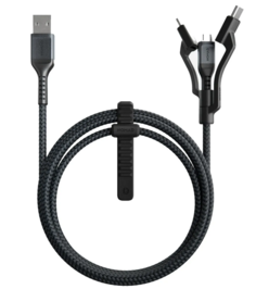 Кабель интерфейсный Nomad Universal Cable Kevlar NM01012B00 Lightning/USB-C/Micro-USB, длина 1.5 м,