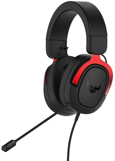 Гарнитура ASUS TUF Gaming H3 90YH02AR-B1UA00 чёрно-красная, 7.1, 50мм, неодимовые магниты, 32 Ом, 20