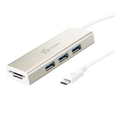 Адаптер j5create JCH347 USB 3.1 Type-C 3-Port HUB with SD/Micro SD Card Reader