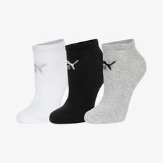 Носки короткие PUMA Sneaker-V, 3 пары, Серый