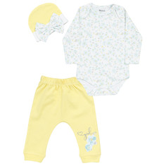 Комплекты детской одежды Mini World Комплект для девочки (боди, брюки, шапка) MW16138