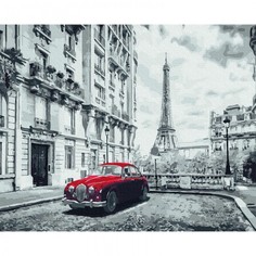 Картины по номерам Molly Картина по номерам Авто на улице Парижа 40х50 см