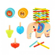 Деревянные игрушки Деревянная игрушка Tooky Toy Набор Слоник, юла и йо-йо