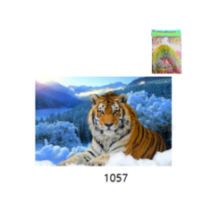 Картины своими руками Bikson Алмазная мозайка с мольбертом частичное заполнение Тигр 25х21 см