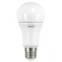 Лампа светодиодная E27, 14 Вт, 230 В, груша, 6500 К, свет холодный белый, General Electric, GLDEN-WA60