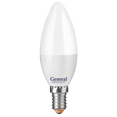 Лампа светодиодная E14, 12 Вт, 230 В, свеча, 4500 К, свет нейтральный белый, General Electric, GLDEN-CF
