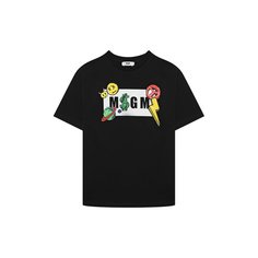 Хлопковая футболка MSGM kids