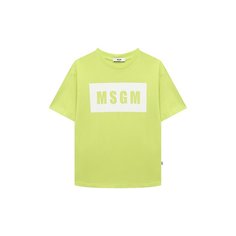 Хлопковая футболка MSGM kids