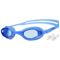 Очки для плавания, взрослые + беруши, цвет синий Onlytop