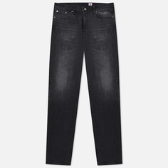 Мужские джинсы Edwin Regular Tapered Kaihara Black x Black Stretch Denim 12.5 Oz, цвет серый, размер 34/34