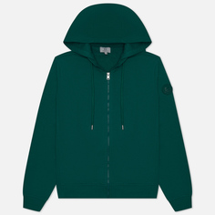 Мужская толстовка Woolrich Light Classic Full Zip Hoodie, цвет зелёный, размер XS
