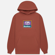 Мужская толстовка Butter Goods Trek Logo Hoodie, цвет оранжевый, размер L