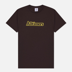 Мужская футболка Alltimers Broadway Puffy, цвет коричневый, размер S