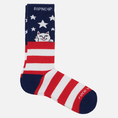 Носки RIPNDIP Fuck Ya Merca, цвет красный, размер 40-46 EU