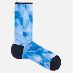 Носки Gramicci Tie-Dye Print Crew, цвет голубой, размер 43-46 EU