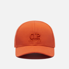 Кепка C.P. Company Embroidered Logo Gabardine, цвет оранжевый