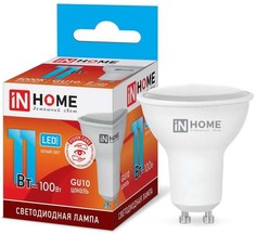 Лампа светодиодная IN HOME 4690612023489 LED-JCDRC-VC 11Вт 4000К нейтр. бел. GU10 990лм 230В