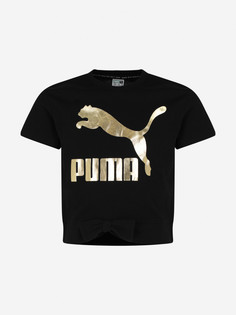 Футболка для девочек PUMA Classics Logo, Черный