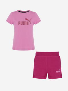 Костюм для девочек PUMA Logo, Розовый