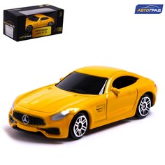 Машина металлическая mercedes-amg gt s, 1:64, цвет желтый Автоград