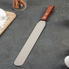 Лопатка-палетка с деревянной ручкой, прямая, 43 см, рабочая часть 30 см NO Brand