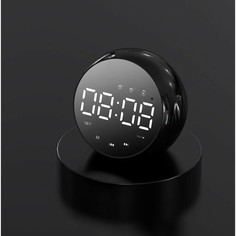 Часы - будильник электронные настольные: колонка, bluetooth, tf-карта, 8 х 8.5 см, usb NO Brand