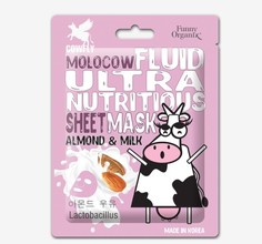Ультрапитательная тканевая маска-флюид almond milk 20г Funny Organix