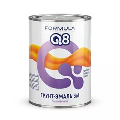 Грунт-эмаль Formula Q8, по ржавчине, красно-коричневая, 0.9 кг