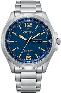 Японские наручные мужские часы Citizen AW0110-82L. Коллекция Eco-Drive