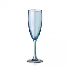 Бокал для шампанского, 170 мл, стекло, 6 шт, Glasstar,Васильковый 3, RNVS_1687_3