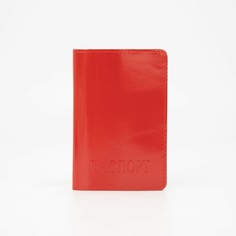 Обложка для паспорта, цвет красный Textura