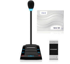 Переговорное устройство Stelberry SX-500 / 3 "клиент-кассир" (S-500 - 3шт) с функцией громкого оповещения с 3-х канальной системой записи переговоров.